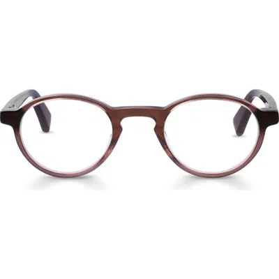 Eyebobs Board Stiff 43mm Round Reading Glasses In Brown