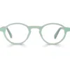 Eyebobs Board Stiff 43mm Round Reading Glasses In Milky Green