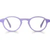 Eyebobs Board Stiff 43mm Round Reading Glasses In Milky Lavender