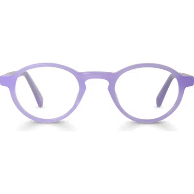 Eyebobs Board Stiff 43mm Round Reading Glasses In Milky Lavender