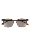 Eyebobs Boardroom 49mm Polarized Square Sunglasses In Brown Demi Stripe