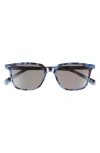 Eyebobs C Suite 50mm Square Reading Glasses In Robin's Egg Tortoise/grey