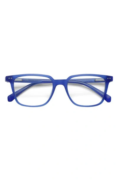 Eyebobs C-suite 51mm Reading Glasses In Blue Crystal/clear