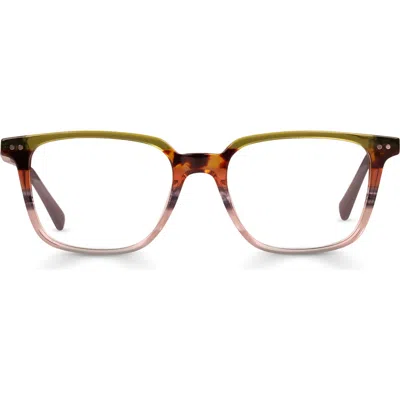Eyebobs C-suite 51mm Reading Glasses In Earth Tone Stripe/blue Grey