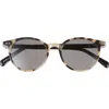 Eyebobs Case Closed 48mm Round Reading Glasses In Black White Tortoise