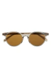 Eyebobs Case Closed 50mm Polarized Round Sunglasses In Brown