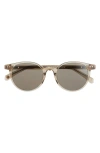 Eyebobs Case Closed 50mm Polarized Round Sunglasses In Gray