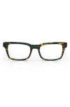 Eyebobs Fare N Square 50mm Square Reading Glasses In Green Tortoise