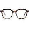 Eyebobs Foursquare 51mm Square Reading Glasses In Tortoise