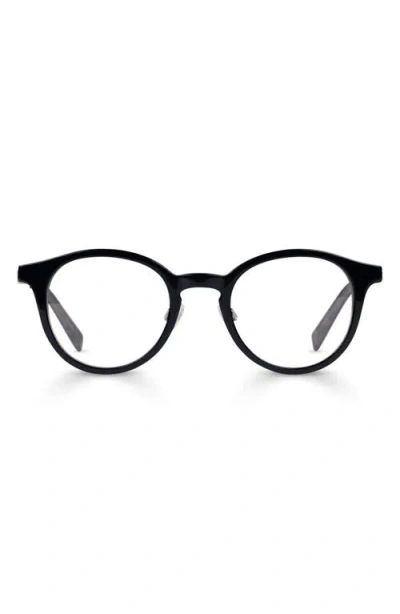 Eyebobs Golden Age 45mm Reading Glasses In Black/silver