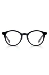 Eyebobs Golden Age 45mm Round Reading Glasses In Black/silver