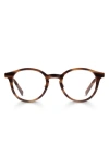 Eyebobs Golden Age 45mm Round Reading Glasses In Brown Multi-stripe/gold
