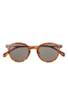 Eyebobs Golden Age 45mm Small Polarized Round Sunglasses In Brown
