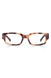 Eyebobs Head 49mm Rectangular Reading Glasses In Vanilla Tortoise