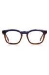 Eyebobs Humble Narrator 49mm Small Square Reading Glasses In Blue