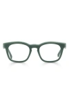 Eyebobs Humble Narrator 49mm Small Square Reading Glasses In Matte Sage Green