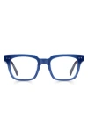 Eyebobs In Cahoots 47mm Blue Light Blocking Square Reading Glasses In Blue