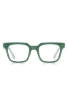 Eyebobs In Cahoots 47mm Blue Light Blocking Square Reading Glasses In Green