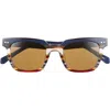 Eyebobs In Cahoots 47mm Polarized Square Reader Sunglasses In Brown