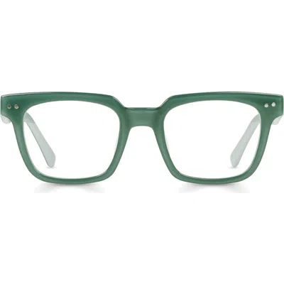 Eyebobs In Cahoots 47mm Square Reading Glasses In Green
