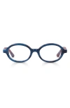 Eyebobs Look Out 54mm Oval Reading Glasses In Blue Jay Layered