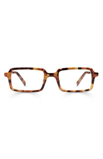 Eyebobs Mogul 50mm Rectangular Reading Glasses In Tortoise/gold
