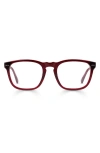 Eyebobs New Sport 52mm Rectangular Reading Glasses In Deep Red Crystal
