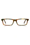 Eyebobs Number Crunchers 54mm Rectangular Reading Glasses In Green/brown Tortoise Forest