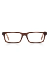 Eyebobs Number Crunchers 54mm Rectangular Reading Glasses In Hickory Brown Crystal