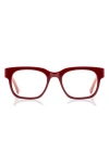 Eyebobs Numero Uno 49mm Rectangualr Readers In Red