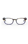 Eyebobs On Board 47mm Reading Glasses In Navy Tortoise