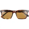 Eyebobs Rabble-rouser 55mm Polarized Square Sunglasses In Brown