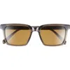 Eyebobs Rabble-rouser 55mm Polarized Square Sunglasses In Brown
