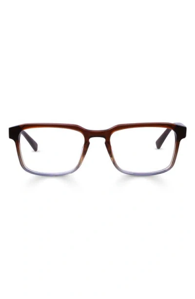 Eyebobs Seymour 52mm Rectangular Reading Glasses In Brown