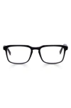 Eyebobs Seymour 52mm Rectangular Blue Light Blocking Glasses In Black