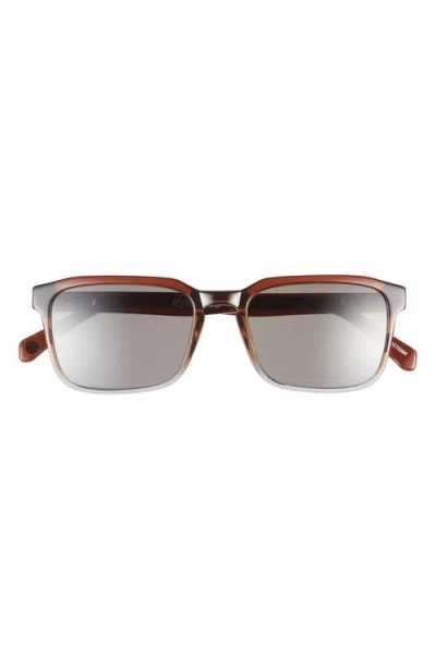 Eyebobs Seymour Glass 52mm Polarized Rectangular Sunglasses In Brown