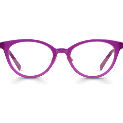 Eyebobs Statuette 51mm Cat Eye Reading Glasses In Lollipop Purple/rose Gold