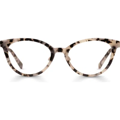 Eyebobs Statuette 51mm Cat Eye Reading Glasses In Vanilla Chop/light Gold