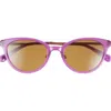 Eyebobs Statuette 51mm Polarized Cat Eye Sunglasses In Pink