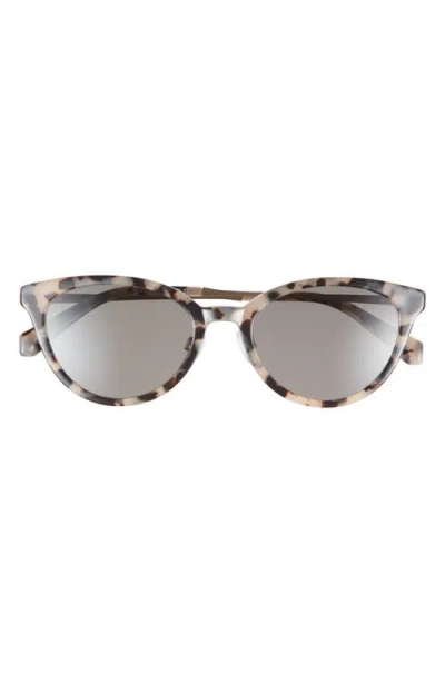 Eyebobs Statuette 51mm Polarized Cat Eye Sunglasses In Vanilla Chop/light Gold
