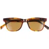 Eyebobs The Director 46mm Small Polarized Square Sunglasses In Brown