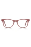 Eyebobs The Director 46mm Square Reading Glasses In Mauve Pink