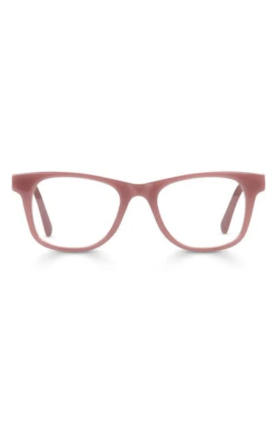 Eyebobs The Director 46mm Square Reading Glasses In Mauve Pink