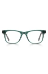 Eyebobs The Director 46mm Square Reading Glasses In Teal Crystal