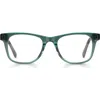 Eyebobs The Director 46mm Square Reading Glasses In Teal Crystal
