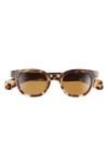 Eyebobs Total Wit 45mm Round Polarized Sunglasses In Brown