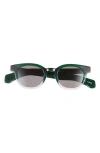 Eyebobs Total Wit 45mm Round Polarized Sunglasses In Green
