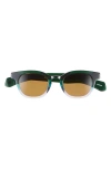 Eyebobs Total Wit 45mm Round Polarized Sunglasses In Green