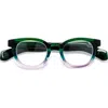 Eyebobs Total Wit 45mm Round Reading Glasses In Green