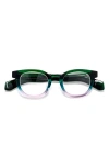 Eyebobs Total Wit 45mm Round Reading Glasses In Green